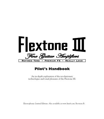 Flextone III Pilot's Handbook Revision B - Electrophonic Limited ...