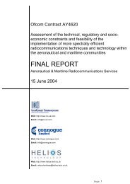 FINAL REPORT - Stakeholders - Ofcom