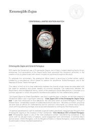 Ermenegildo Zegna Centennial Limited Edition Collection