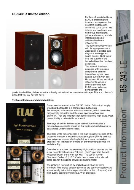 BS 243 limited edition eng - AudioStereo