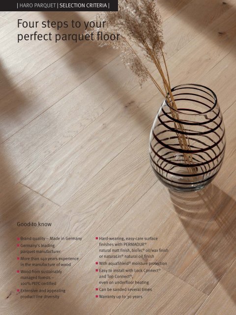 Haro Parquet flooring PDF