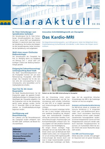 Das Kardio-Mri - Claraspital