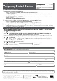 Temporary limited licence application form - VCGLR