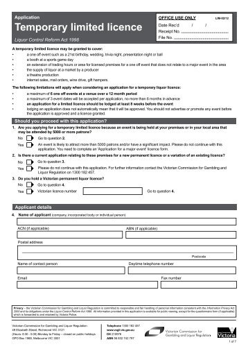 Driving licence application form Driving licence application form