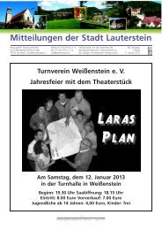 Mitteilungsblatt KW 1 - Lauterstein