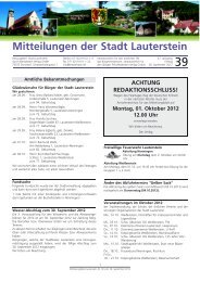 Mitteilungsblatt KW 39 - Lauterstein