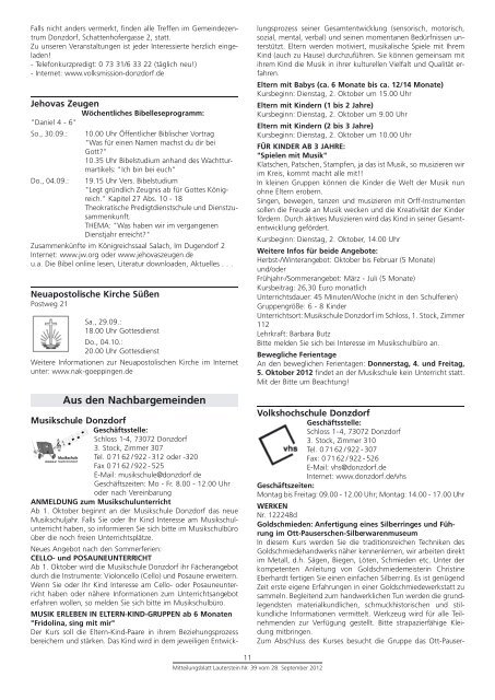 Mitteilungsblatt KW 39 - Lauterstein