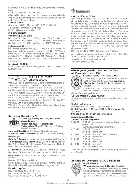 Mitteilungsblatt KW 39 - Lauterstein