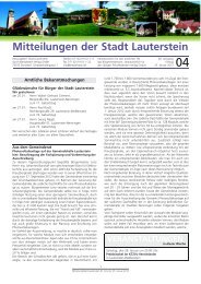 Mitteilungsblatt KW 4 - Lauterstein