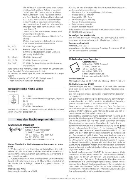 Mitteilungsblatt KW 02 - Lauterstein