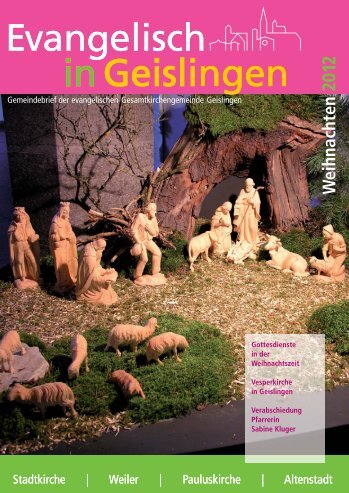 Ausgabe Dezember 2012 - Kirchenbezirk Geislingen
