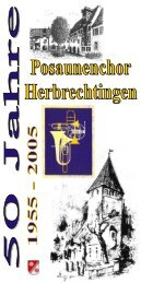 Poco Festschrift - Posaunenchor Herbrechtingen