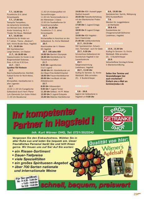 Stadtteilmagazin für Ost-Karlsruhe Ausgabe 14 · 3.07, 2007