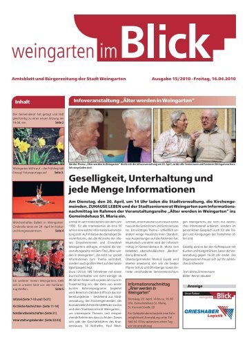 Ausgabe 15/2010 - Weingarten im Blick