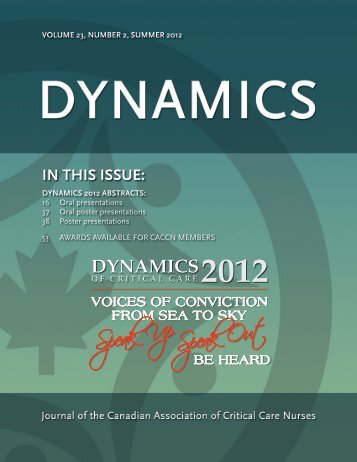 dynamics - The Canadian Association of Critical Care Nurses