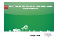 traitement des sols en place aux liants hydrauliques - Comité ...