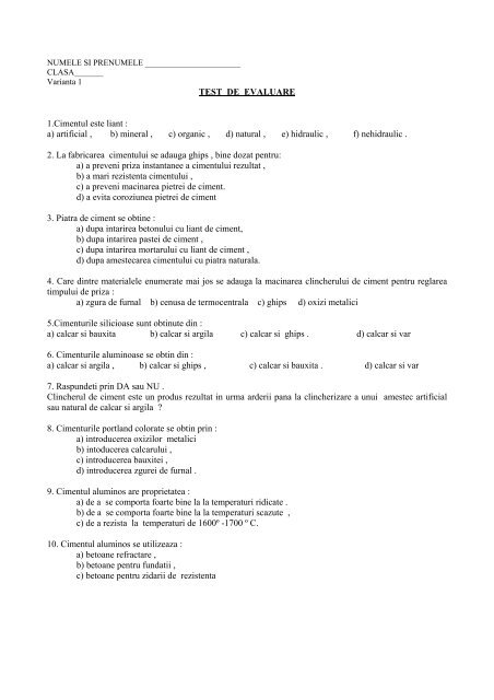 numele si prenumele - Didactic.ro