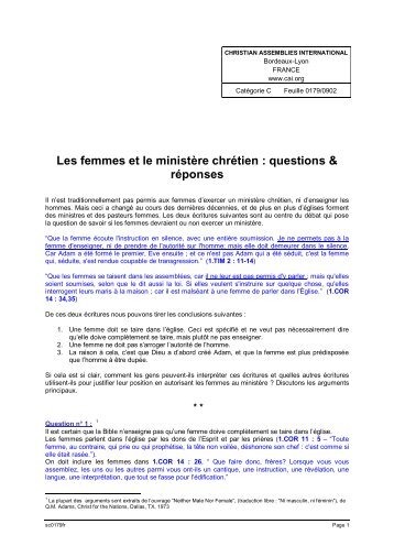 Printable PDF Version - Christian Assemblies International