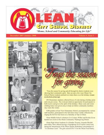 December - January 2008 - Olean City School District