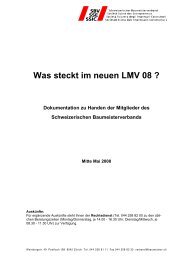 Was steckt im neuen LMV 08 ? - Schweizerischer Baumeisterverband