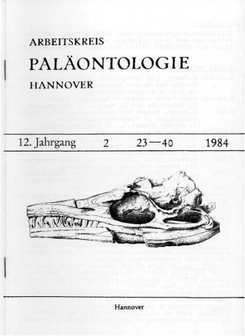 2 - Arbeitskreis Paläontologie Hannover