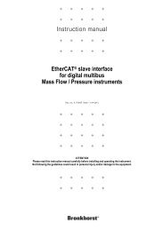 Ethercat manual - Bronkhorst