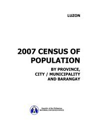 2007 CENSUS OF POPULATION - CHD-Davao Region ...