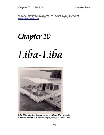 Paddle Wheelers Return – Liba Liba - Renmark