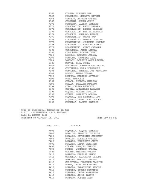 Republic of the Philippines PROFESSIONAL REGULATION ...