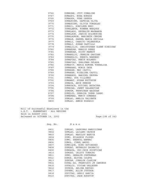 Republic of the Philippines PROFESSIONAL REGULATION ...