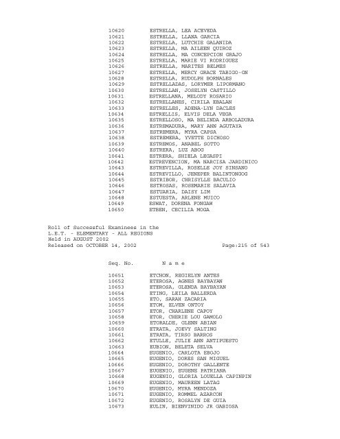 Republic of the Philippines PROFESSIONAL REGULATION ...