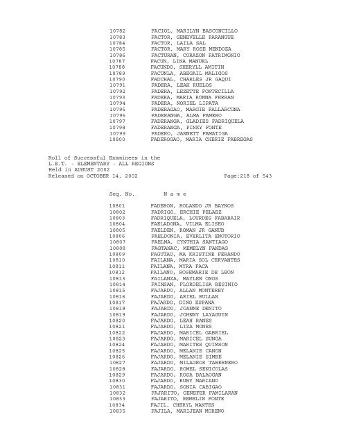 Republic of the Philippines PROFESSIONAL REGULATION ...