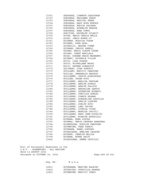 Republic of the Philippines PROFESSIONAL REGULATION ...