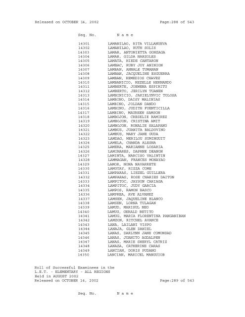 Republic of the Philippines PROFESSIONAL REGULATION ...