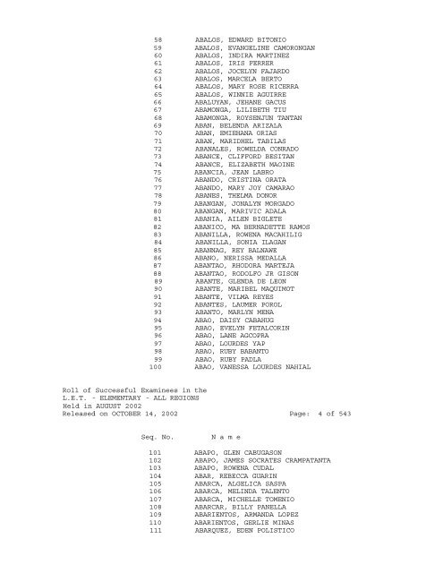 Republic of the Philippines PROFESSIONAL REGULATION ...