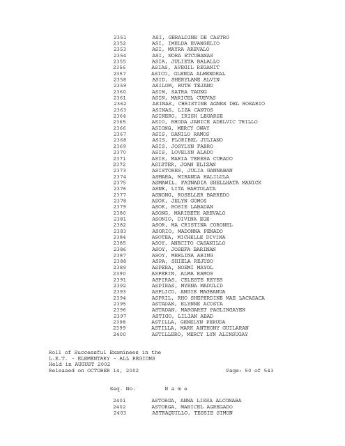 Republic of the Philippines PROFESSIONAL REGULATION ...