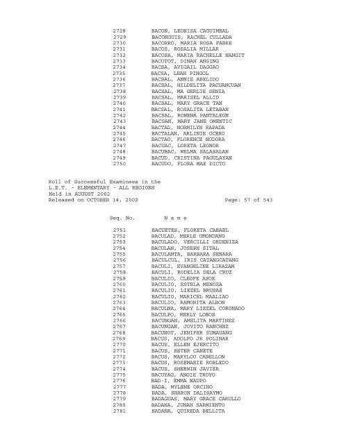 Republic of the Philippines PROFESSIONAL REGULATION ...