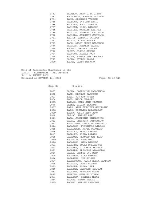 Republic of the Philippines PROFESSIONAL REGULATION ...