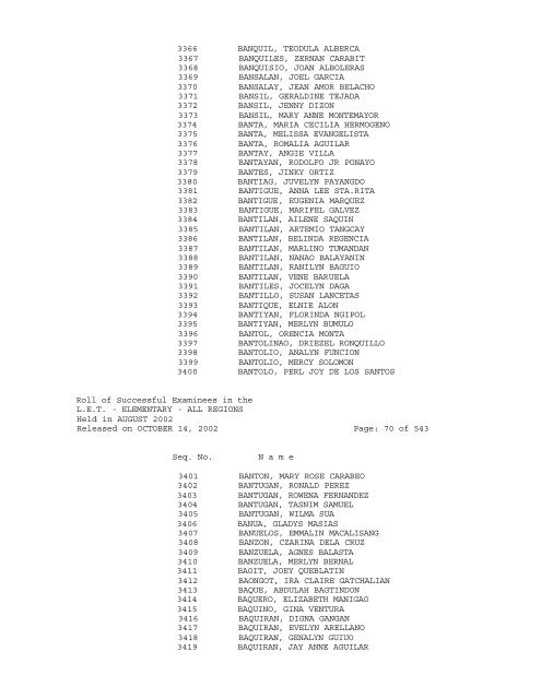 Republic of the Philippines PROFESSIONAL REGULATION ...