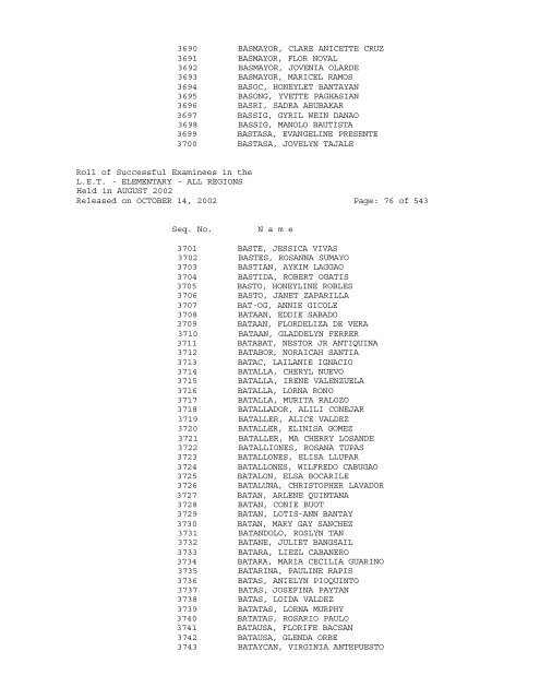 Republic of the Philippines PROFESSIONAL REGULATION ...