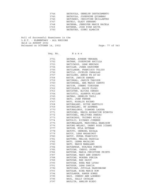 Republic of the Philippines PROFESSIONAL REGULATION ...