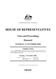 HOUSE OF REPRESENTATIVES - The Southern Cross Group