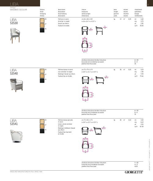 LIBA 53530 LIBA 53540 LIBA 53541 - giorgetti