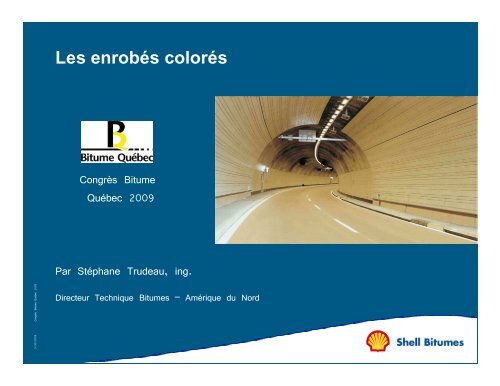 Les enrobes colores - Bitume Québec