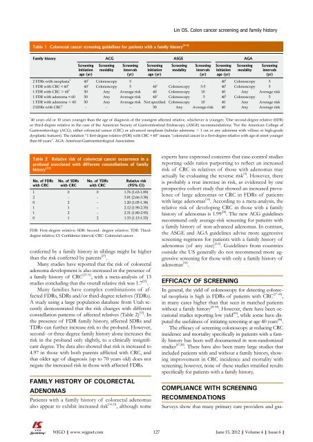 6 - World Journal of Gastroenterology