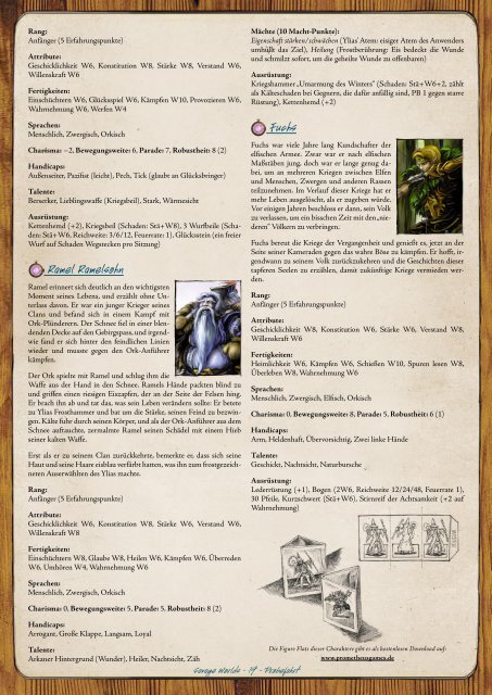 Savage Worlds - 1 - Probefahrt