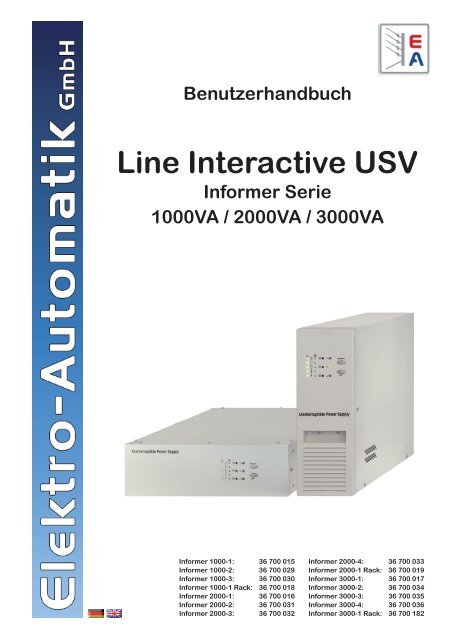 Informer 1 3kva Ups Series User Instruction Manual Ea Elektro Informer 1 3kva Ups Series User Instruction Manual Ea Elektro