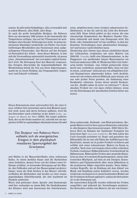rebecca horn (II) - Zeit Kunstverlag