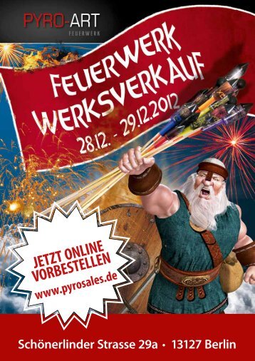 JETZT ONLINE VORBESTELLEN - FEUERWERK Forum