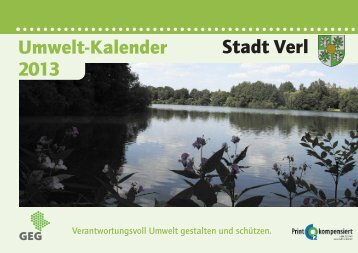 Umweltkalender 2013 - Stadt Verl